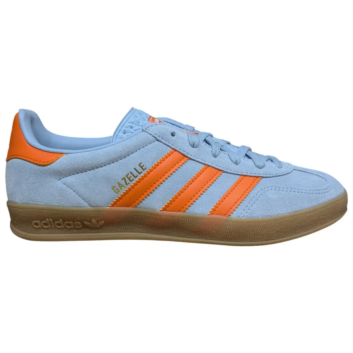 Adidas Men`s Gazelle Indoor Sneakers - Blue/orange - US Size 8 - JH5405 - Blue
