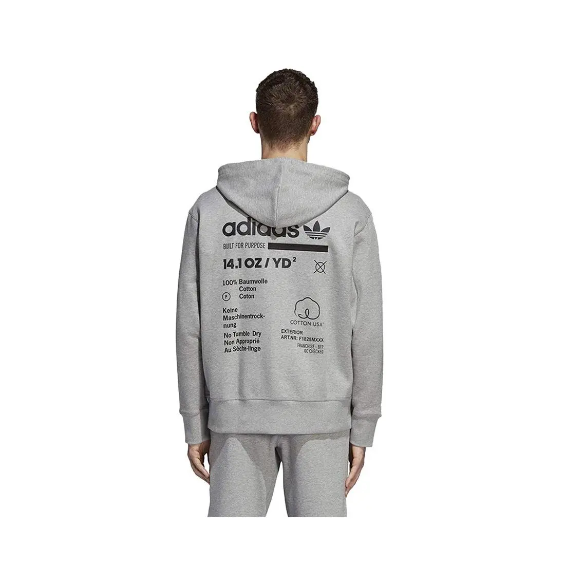 Adidas clothing - DH4990 - DH4990 - Medium Grey Heather/White, Main: Grey (UPC: 191525592610) 0