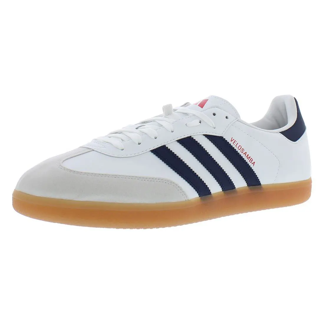 Adidas The Velosamba Vegan Unisex Shoes Size 14 Color: Cloud White/team Navy - Cloud White/Team Navy Blue 2/Better Scarlet, Full: Cloud White/Team Navy Blue 2/Better Scarlet
