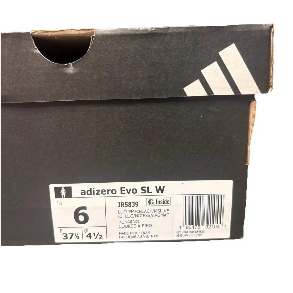 Adidas shoes - adidas Adizero Evo SL - Adizero Evo - JR5839 - Green, Manufacturer: Lucid Lemon/Core Black/Matte Silver 8