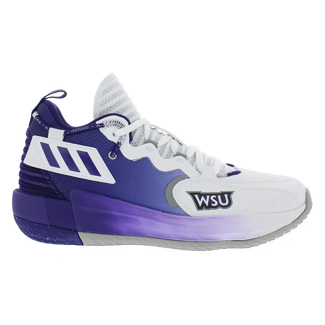 Adidas Sm Dame 7 Extply Unisex Shoes Size 13 Color: White/purple - White/Purple, Main: White