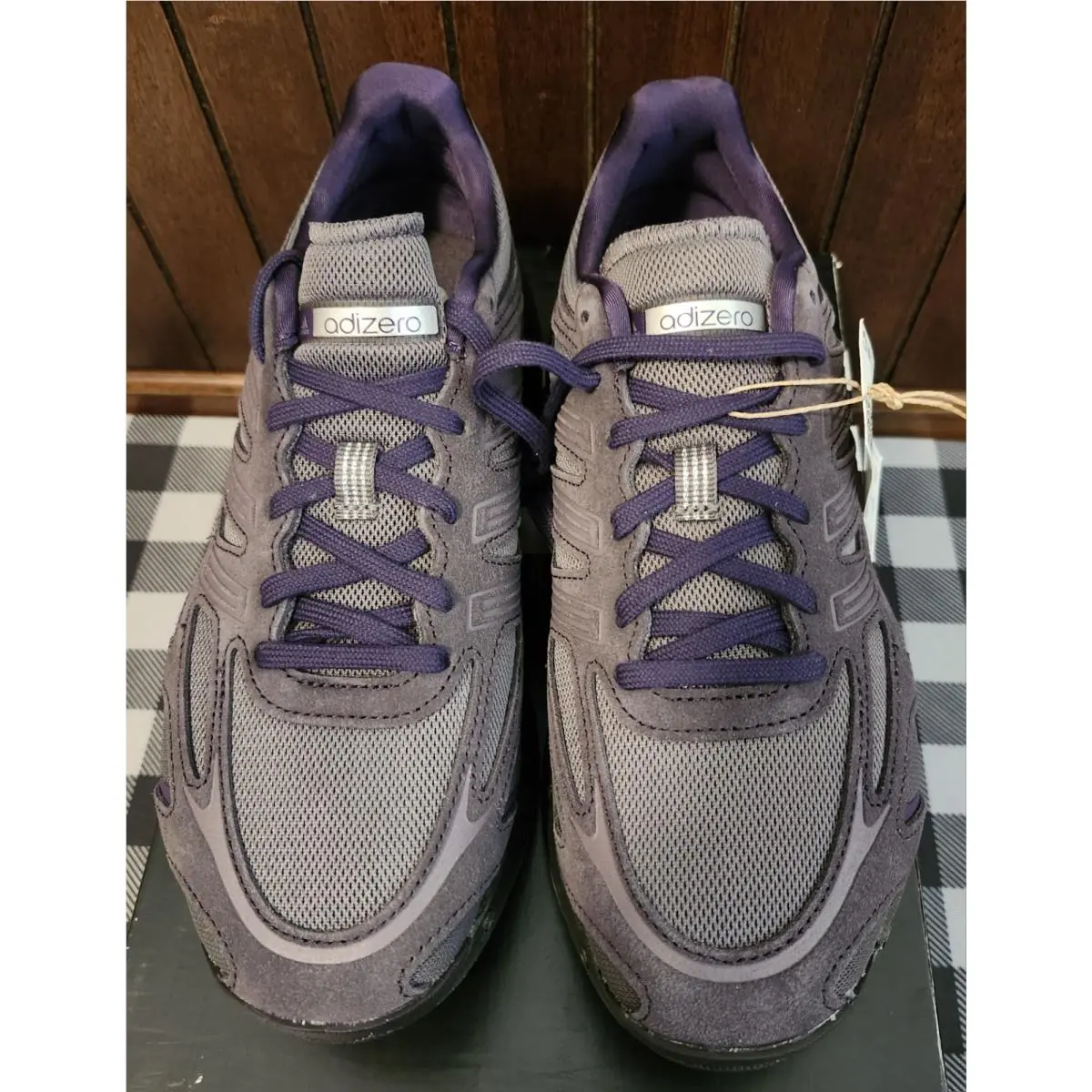Adidas shoes - GAZELLE INDOOR - GAZELLE INDOOR - IH9663 - GRAY AURA BLACK PURPLE 10