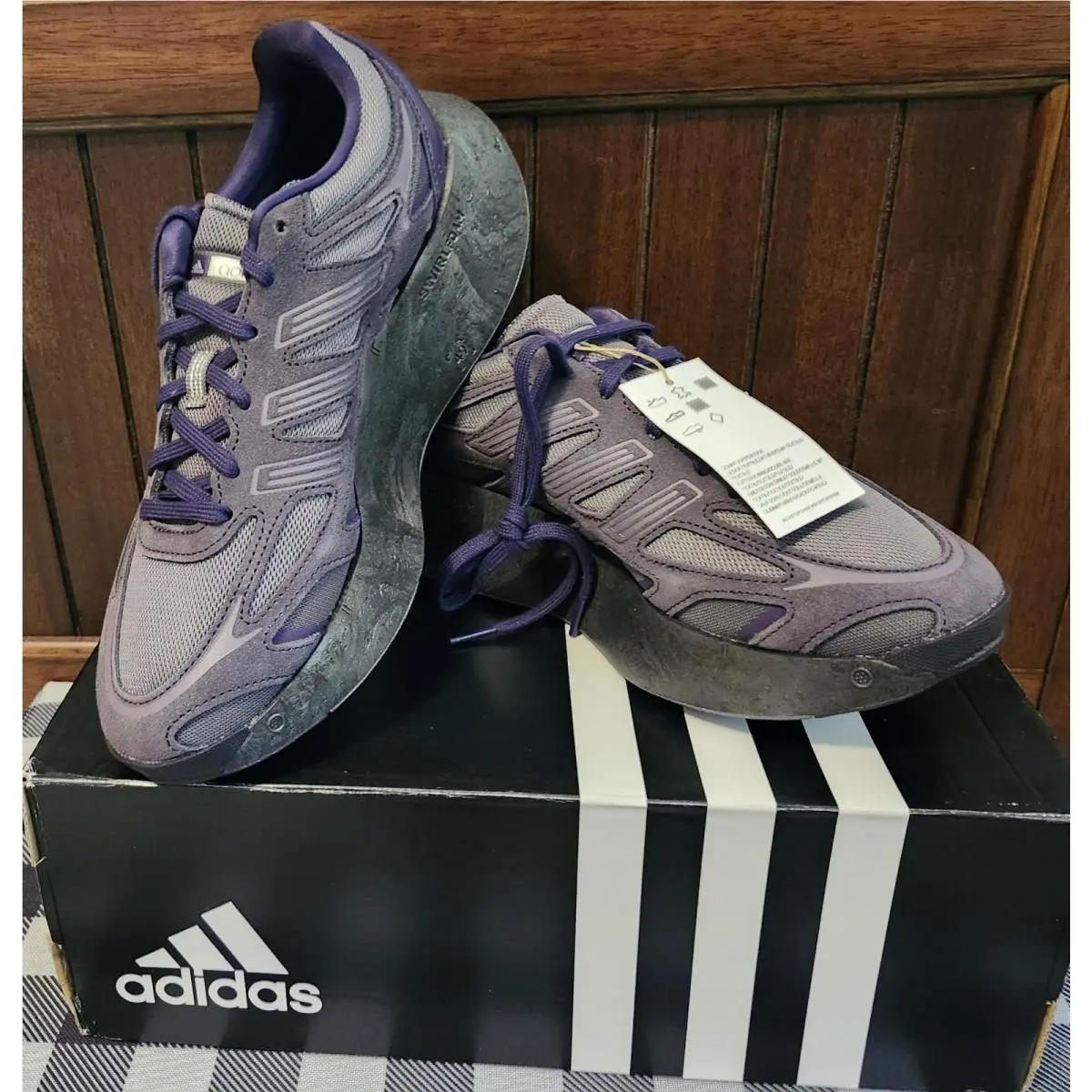 Adidas shoes - GAZELLE INDOOR - GAZELLE INDOOR - IH9663 - GRAY AURA BLACK PURPLE 0