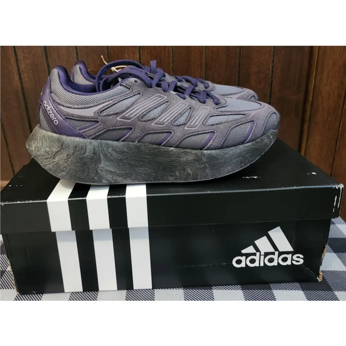 Adidas shoes - GAZELLE INDOOR - GAZELLE INDOOR - IH9663 - GRAY AURA BLACK PURPLE 1