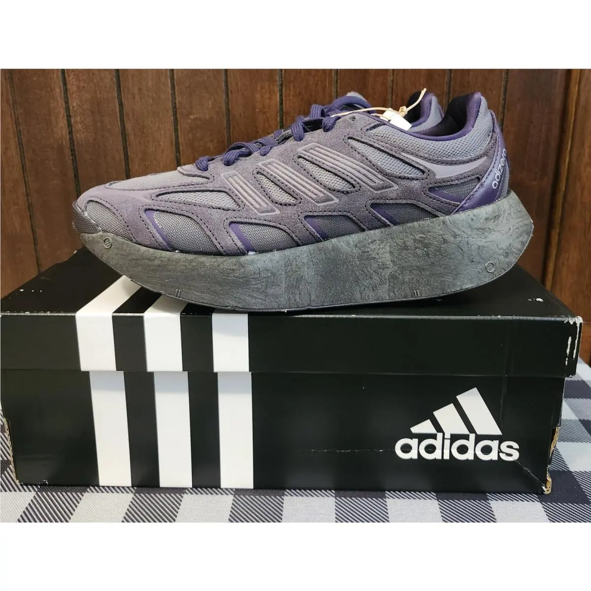 Adidas shoes - GAZELLE INDOOR - GAZELLE INDOOR - IH9663 - GRAY AURA BLACK PURPLE 2