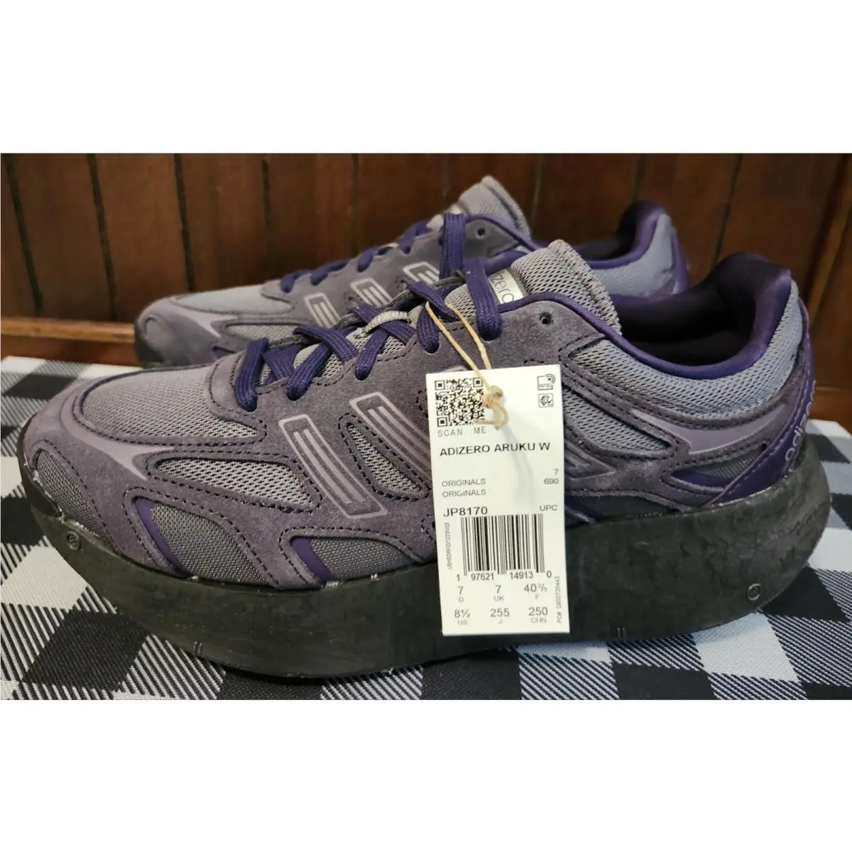 Adidas shoes - GAZELLE INDOOR - GAZELLE INDOOR - IH9663 - GRAY AURA BLACK PURPLE 3