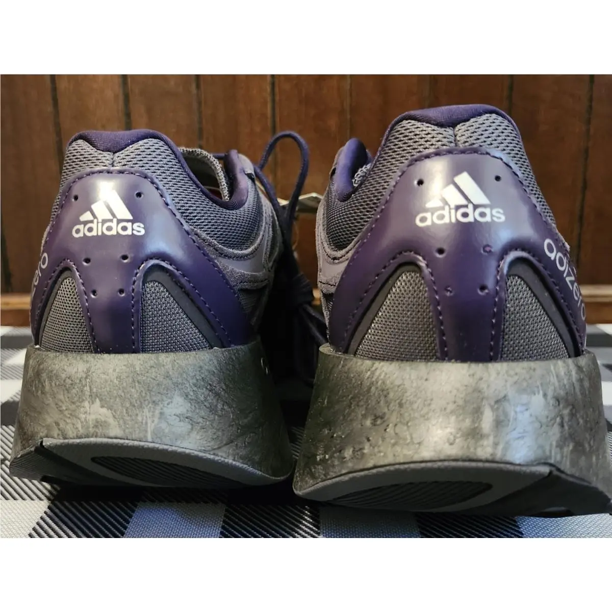 Adidas shoes - GAZELLE INDOOR - GAZELLE INDOOR - IH9663 - GRAY AURA BLACK PURPLE 7