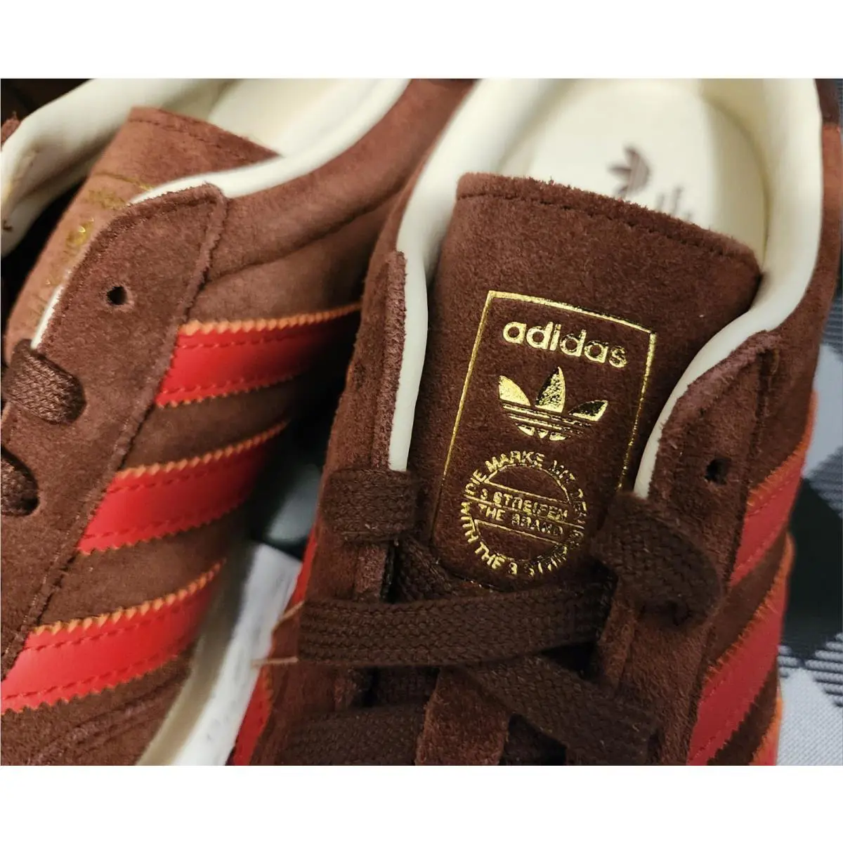 Adidas shoes - GAZELLE INDOOR - GAZELLE INDOOR - IH9663 - FOX BROWN/RED/GUM4 10
