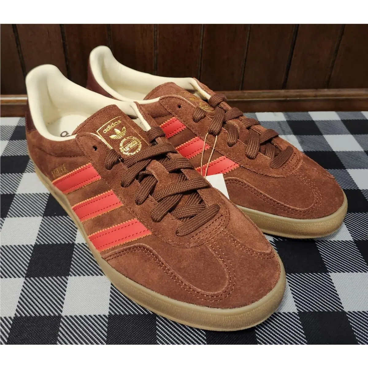 Adidas shoes - GAZELLE INDOOR - GAZELLE INDOOR - IH9663 - FOX BROWN/RED/GUM4 3