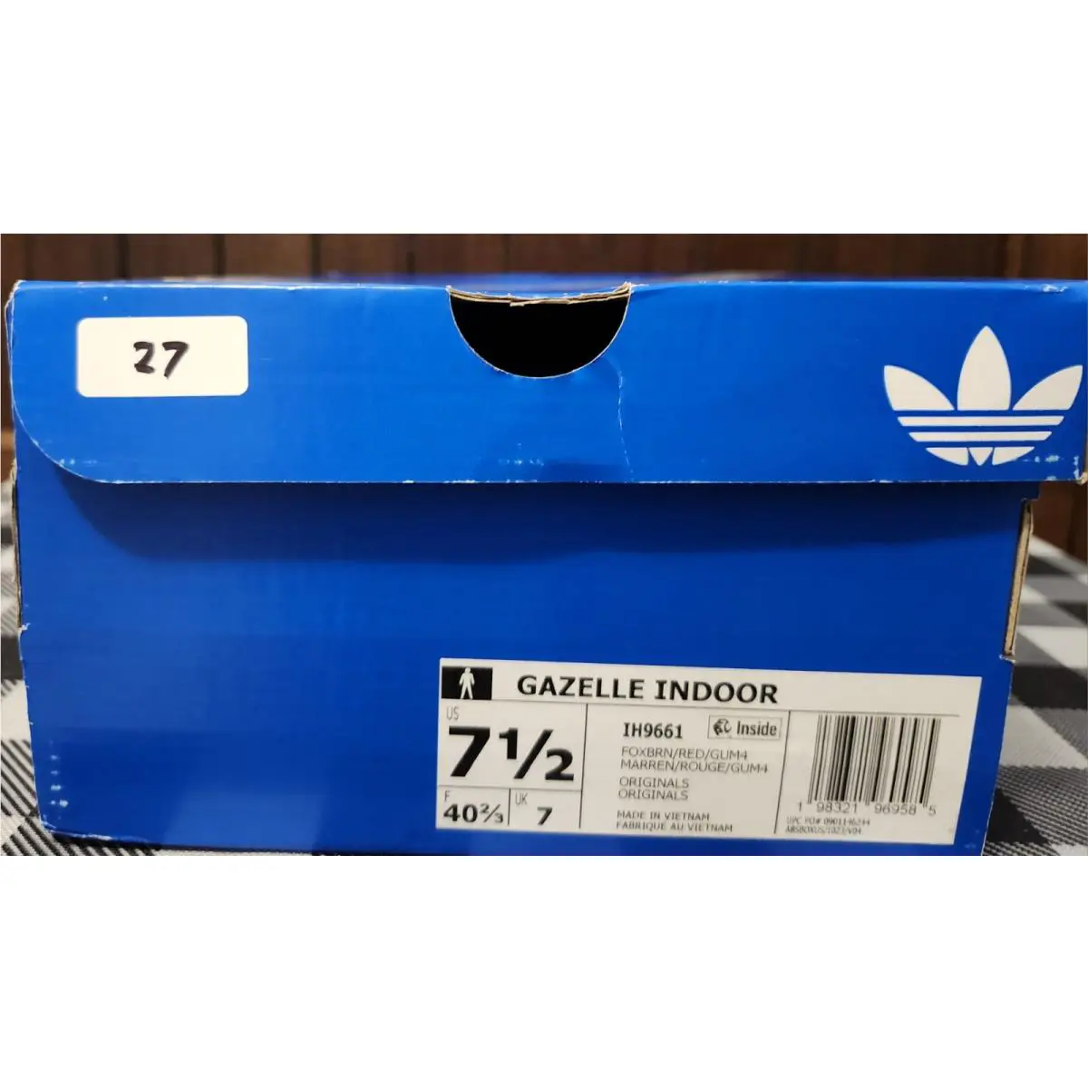Adidas shoes - GAZELLE INDOOR - GAZELLE INDOOR - IH9663 - FOX BROWN/RED/GUM4 6