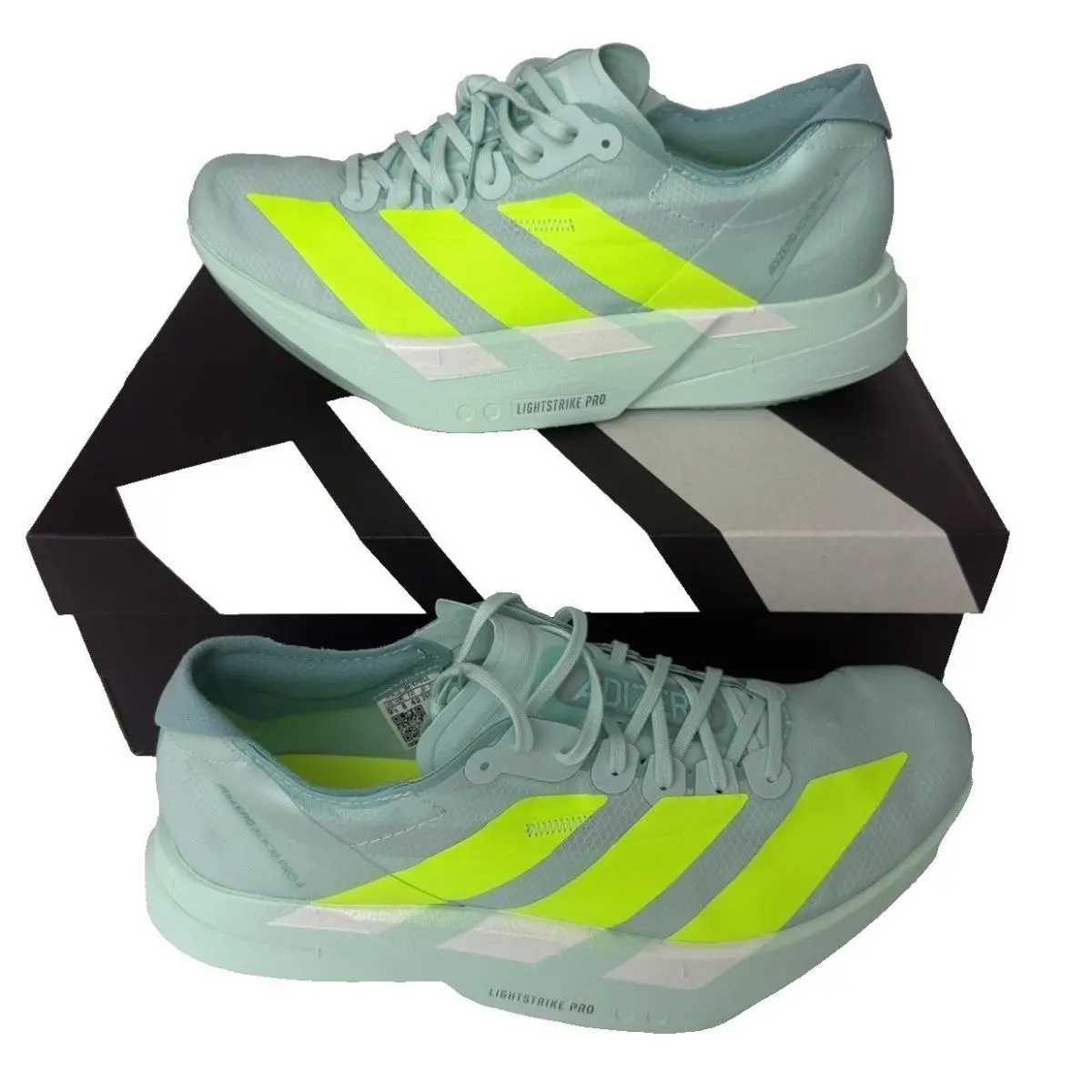 Adidas shoes - Adizero Adios Pro 4 - Adizero Adios Pro - JR1243 - Mint / Aqua / Neon Yellow (UPC: 0197620660001) 3