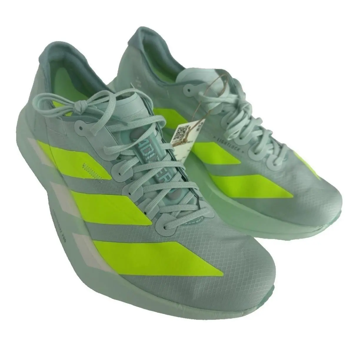 Adidas shoes - Adizero Adios Pro 4 - Adizero Adios Pro - JR1243 - Mint / Aqua / Neon Yellow (UPC: 0197620660001) 7