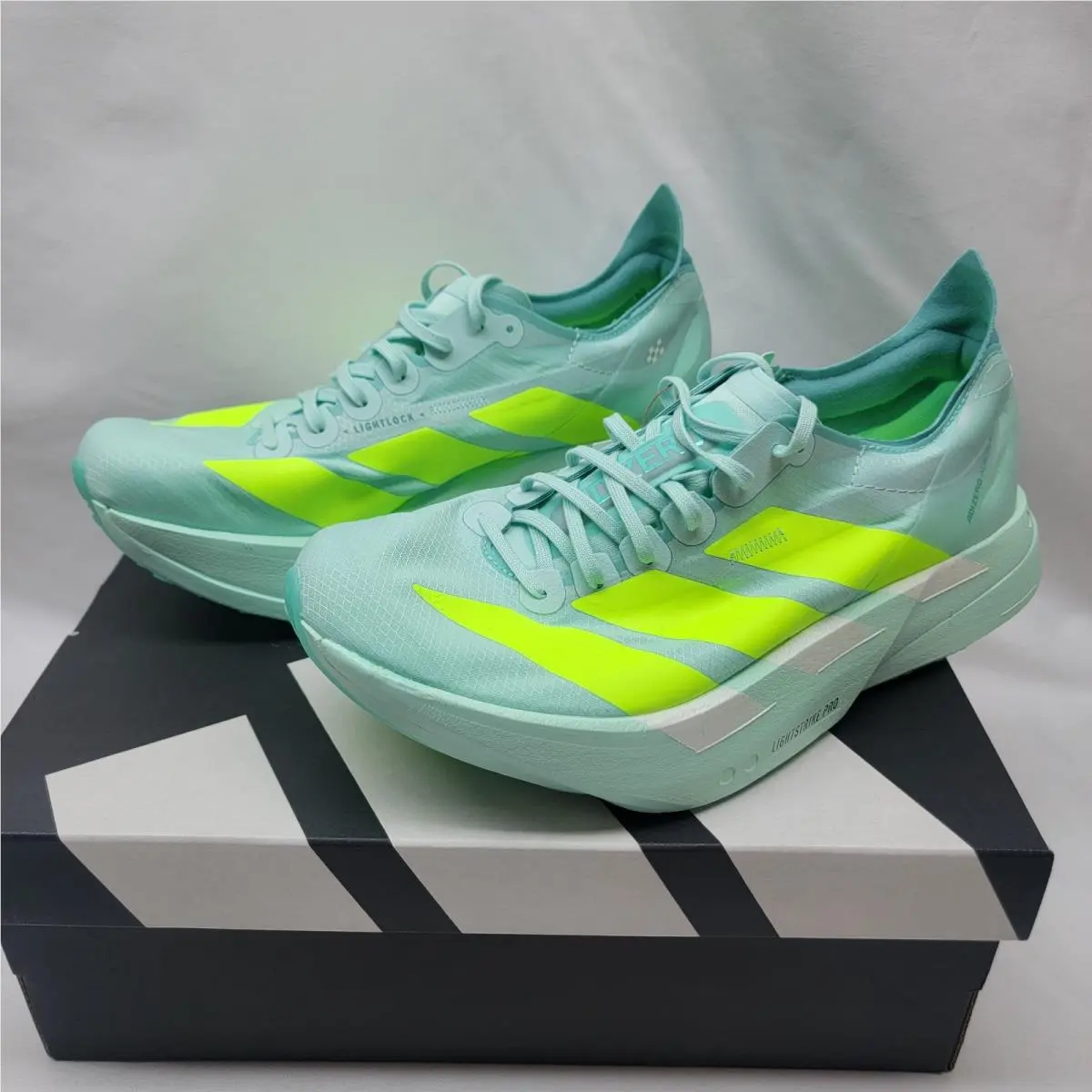 Adidas shoes - adidas Adizero Adios Pro 4 - JR1243 - Semi Flash / Aqua / Lucid Lemon (UPC: 197620660001) 0