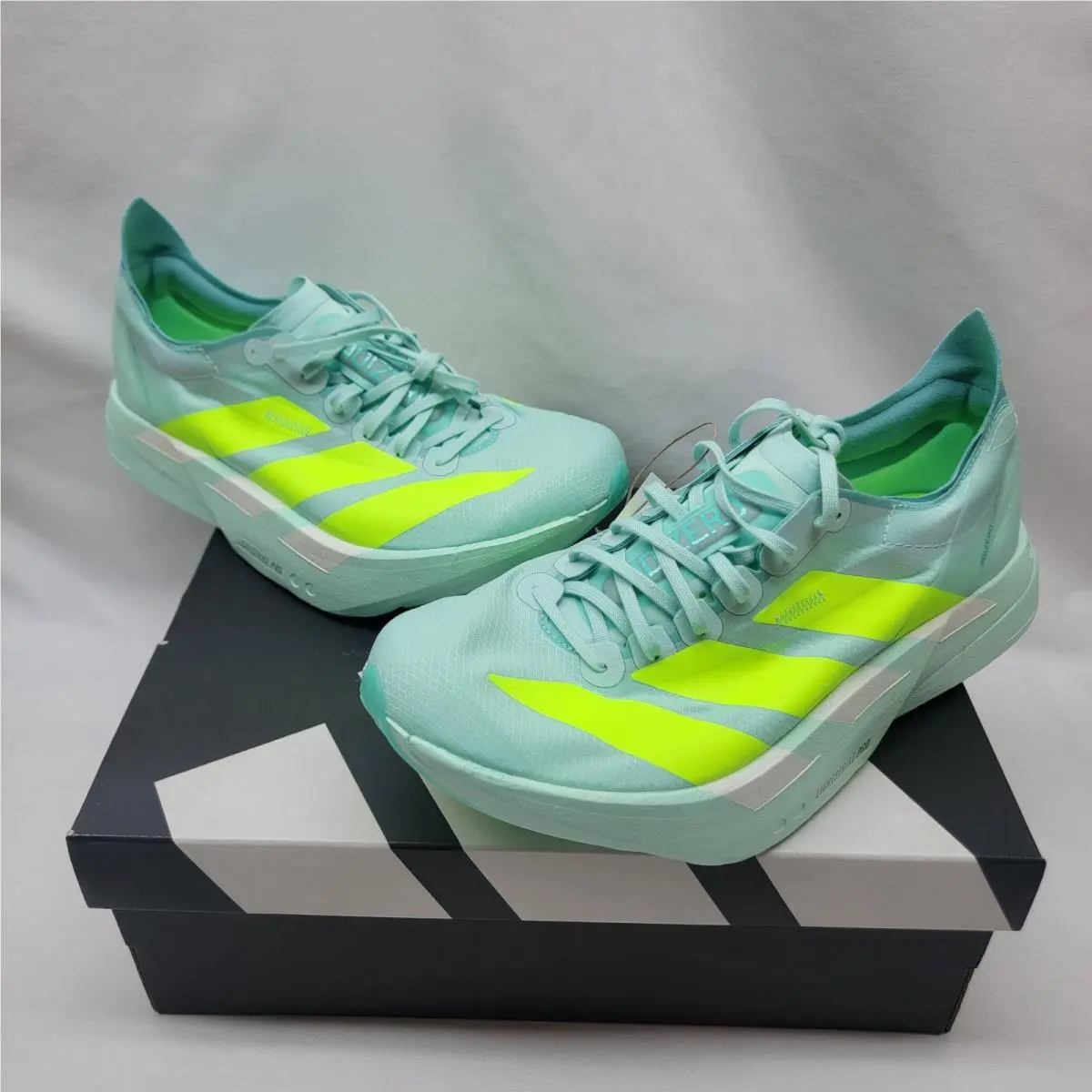 Adidas shoes - adidas Adizero Adios Pro 4 - JR1243 - Semi Flash / Aqua / Lucid Lemon (UPC: 197620660001) 1