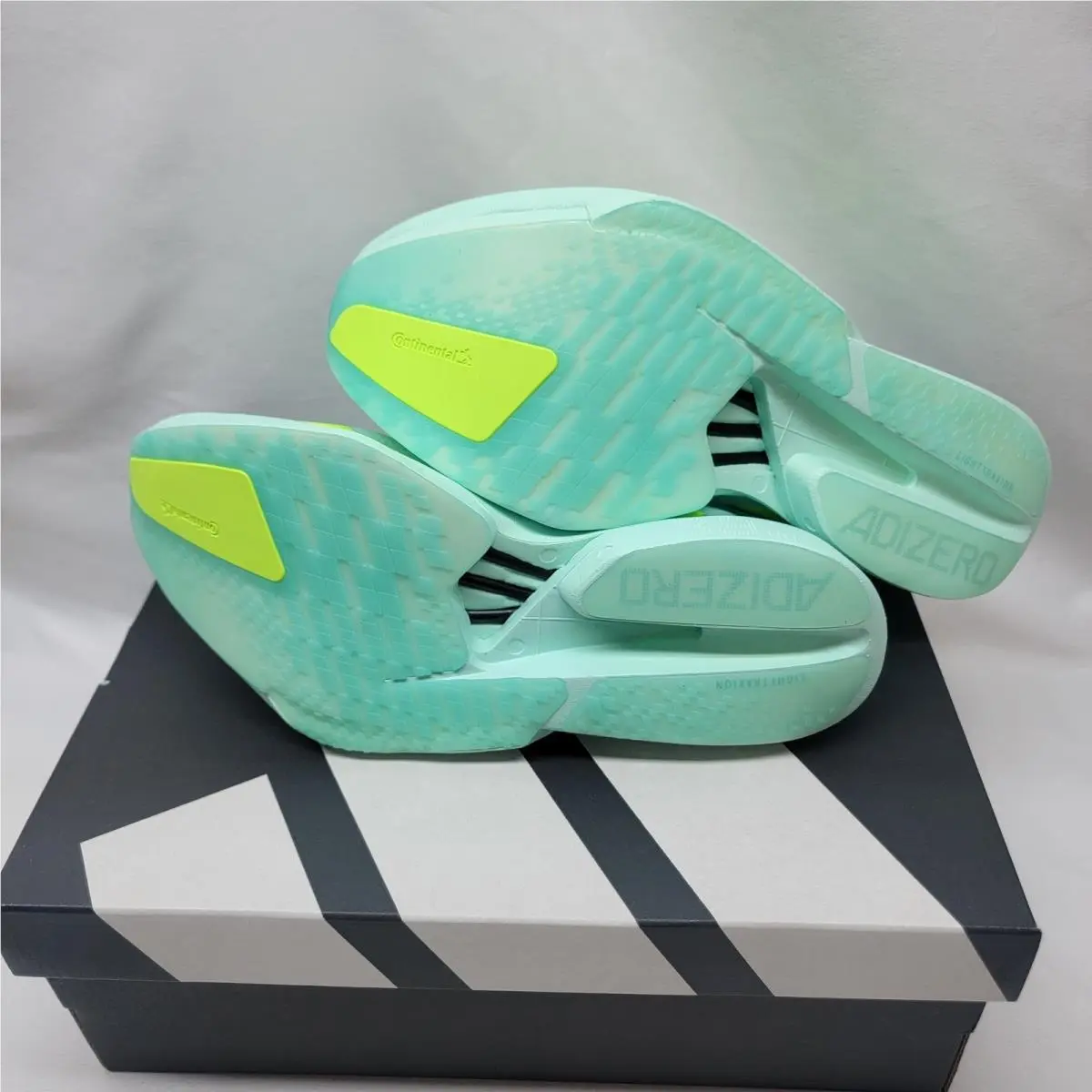 Adidas shoes - adidas Adizero Adios Pro 4 - JR1243 - Semi Flash / Aqua / Lucid Lemon (UPC: 197620660001) 7