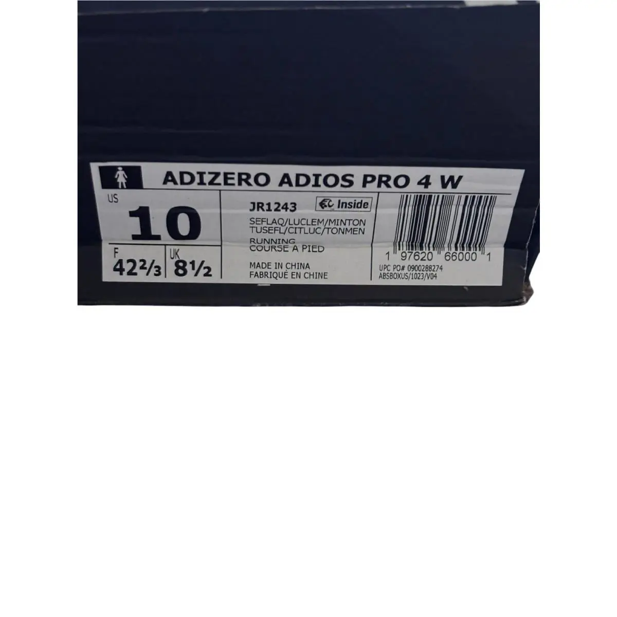 Adidas shoes - Adizero Adios Pro 4 - Adizero Adios Pro - JR1243 - Mint / Aqua / Neon Yellow (UPC: 0197620660001) 9