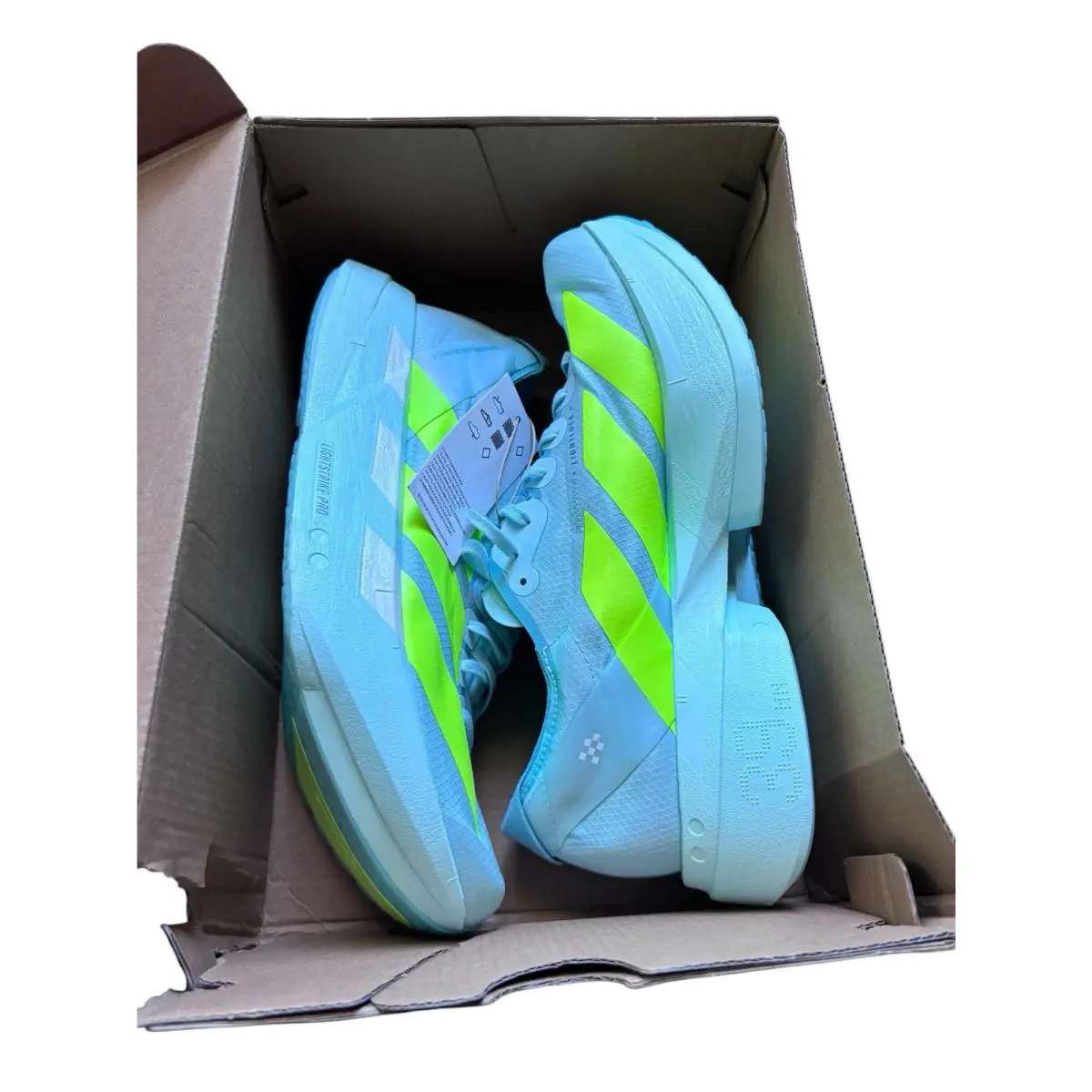 Adidas shoes - Adizero Adios Pro 4 - Adizero Adios Pro - JR1243 - Mint / Aqua / Neon Yellow (UPC: 0197620660001) 7