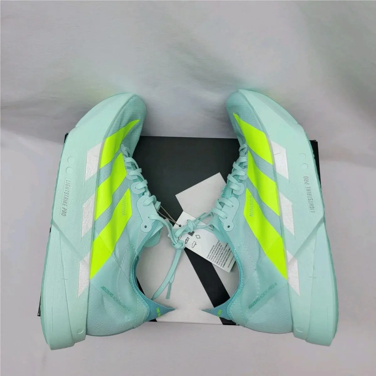 Adidas shoes - adidas Adizero Adios Pro 4 - JR1243 - Semi Flash / Aqua / Lucid Lemon (UPC: 197620660001) 6