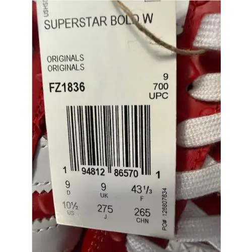 Adidas shoes - adidas Superstar - Superstar - FZ1836 - Red/White 8