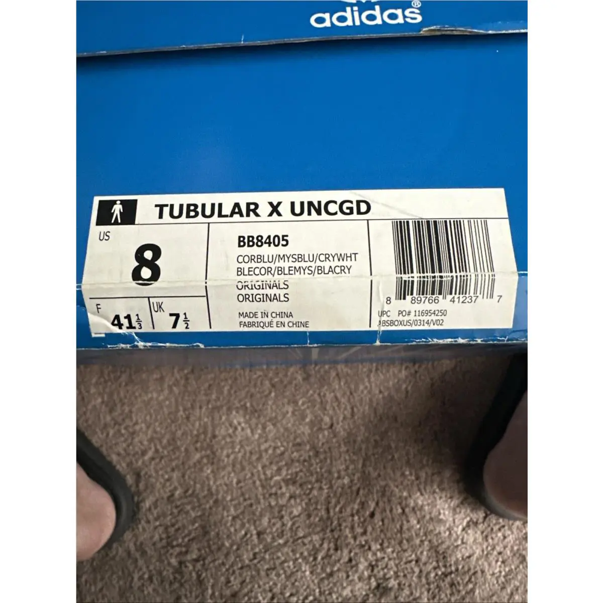 Adidas shoes - Tubular X UNCGD - Tubular UNCGD - BB8405 - Blue (UPC: 0889766412377) 4