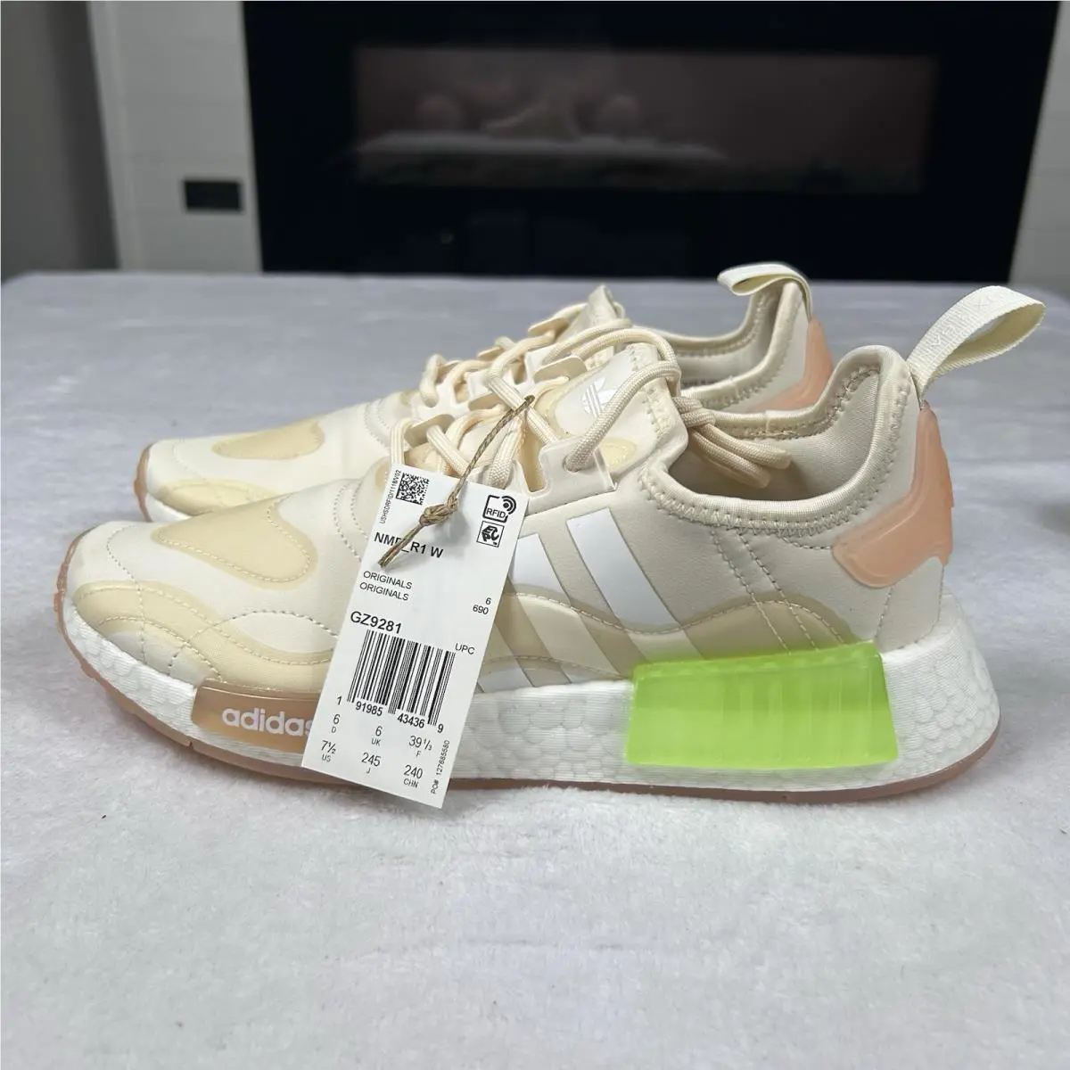 Adidas shoes - adidas NMD R1 - NMD - GZ9281 - Tan/White/Green (UPC: 0191985434369) 1