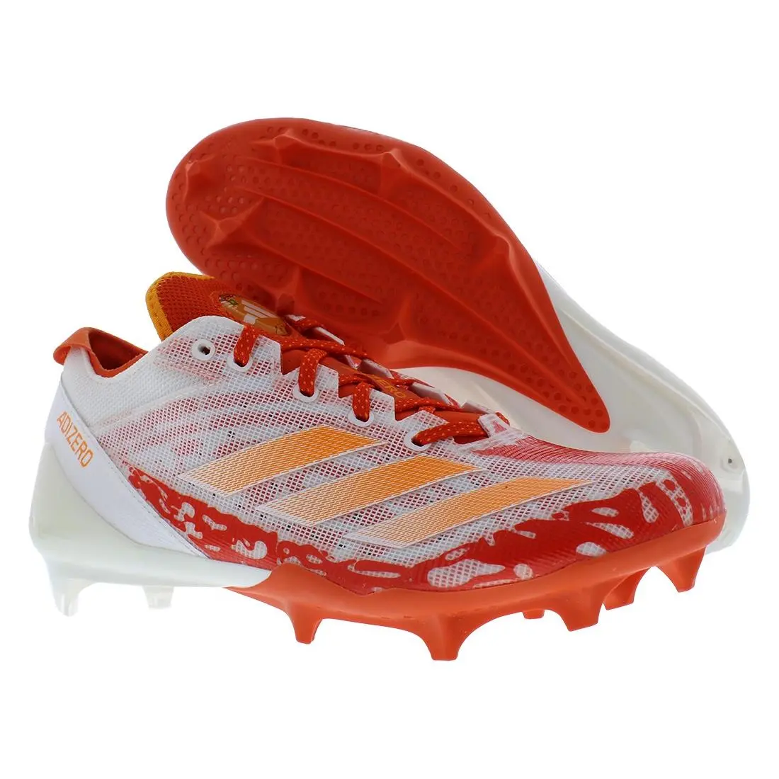 Adidas Adizero Electric Mens Shoes Size 8 Color: Footwear White/collegiate - Footwear White/Collegiate Orange/Footwear White, Main: Multi-Colored