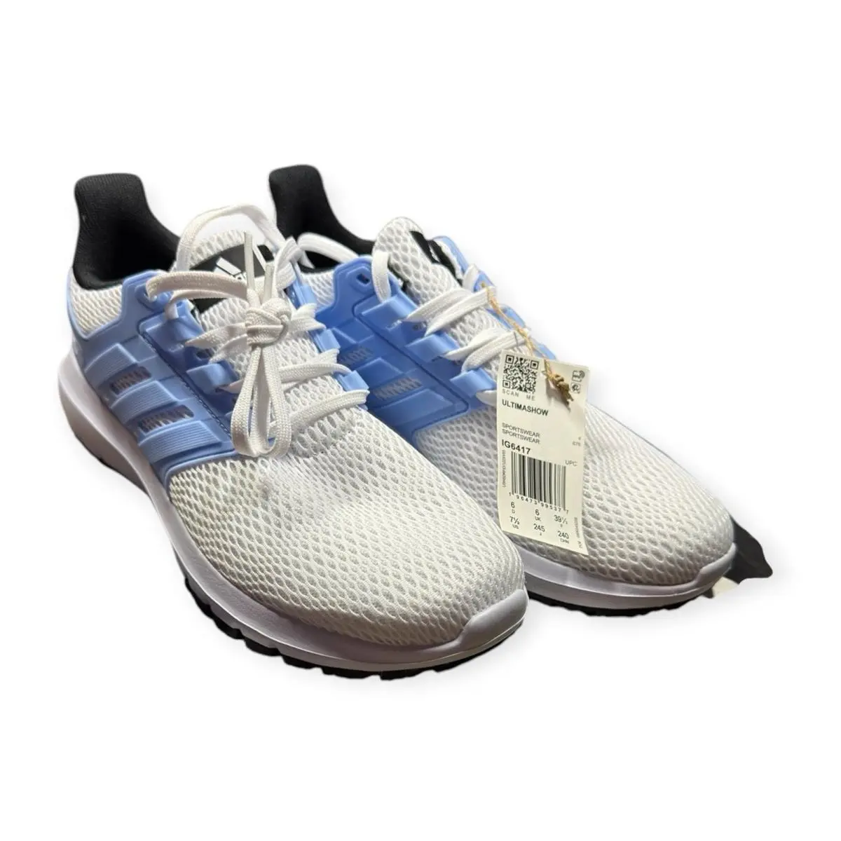 Adidas Ultimashow Cloud White Sneakers Blue Dawn Core Shoes Women Size 7.5