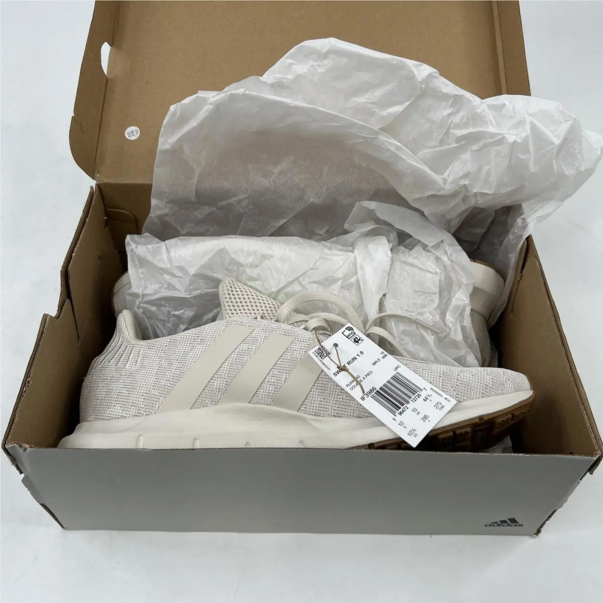 Adidas shoes - adidas Swift Run - Swift Run - Beige, Manufacturer: Aluminium / Aluminium / Lucid Lemon 5