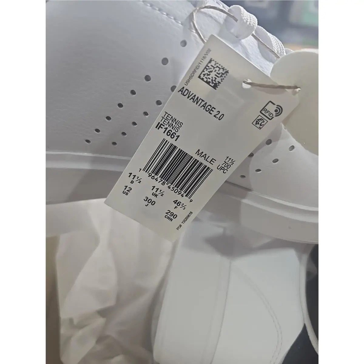 Adidas shoes - adidas Advantage - Advantage - White (UPC: 196478450949) 1