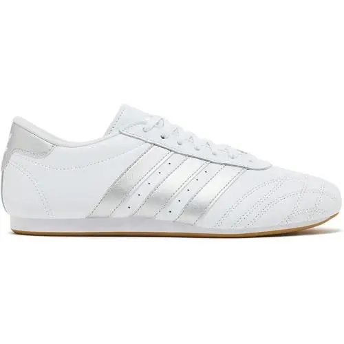 Adidas Taekwondo Lace Women’s Sneakers Size 8.5 White Silver Gum Sole Shoes - Cloud White / Silver Metallic / Gum
