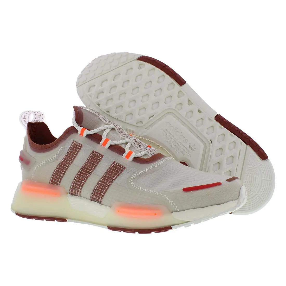 Adidas Originals Nmd V3 Mens Shoes Size 14 Color: Clear/citrus/coffee - Clear/Citrus/Coffee, Main: White