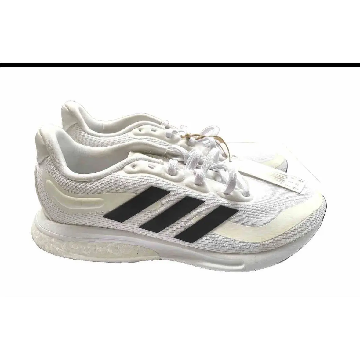 Adidas Women`s Supernova White Black and Gray Athletic Sneakers Size 10.5 M US