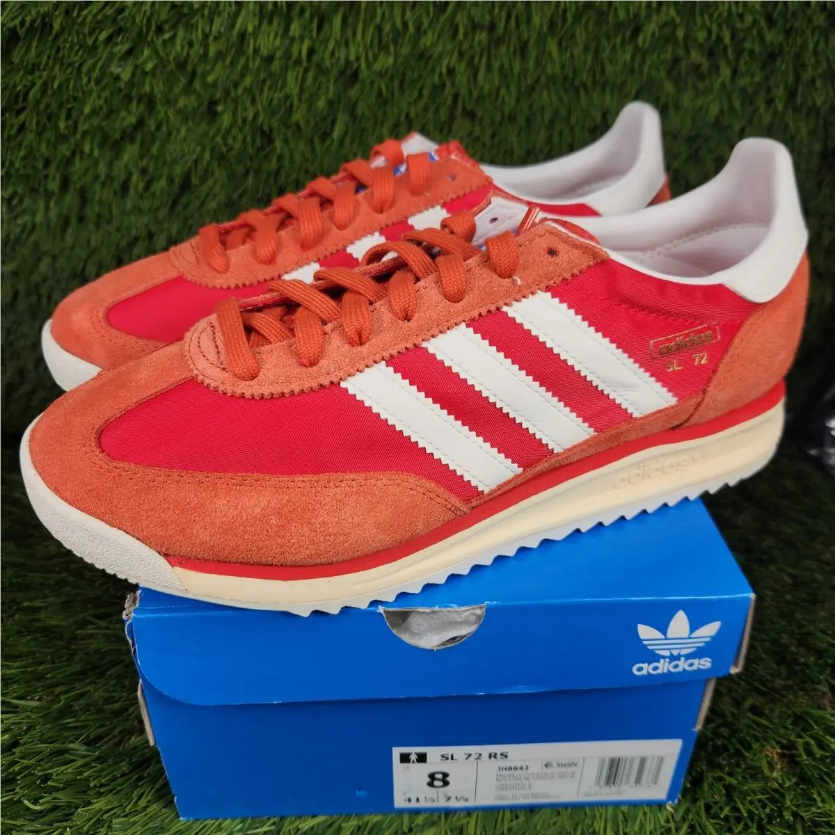 Adidas SL 72 RS Mens 8 / Womens 9 Preloved Red Cream White JH8642 OG