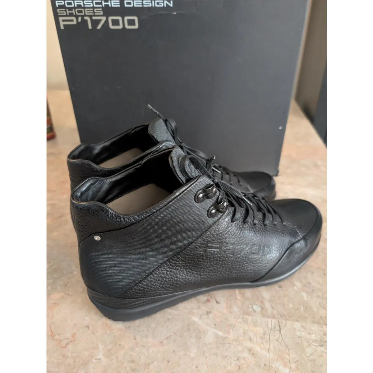 Adidas Porsche Design Osaka ML1 P`1700 FW11 Black Leather Shoe Carbon Fiber Men Size 7