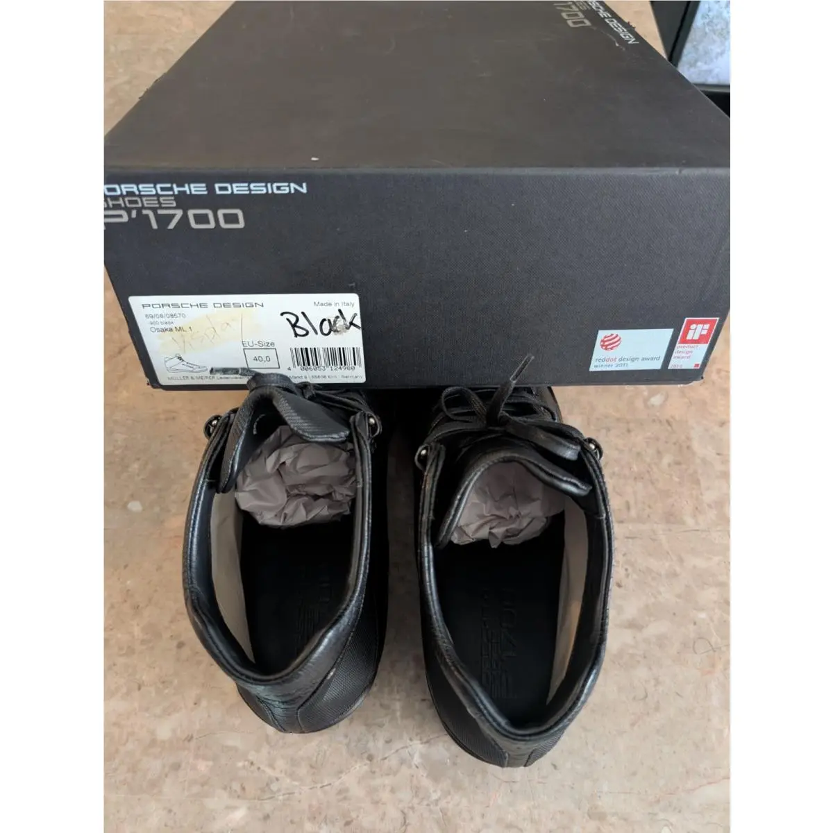 Adidas shoes - adidas Porsche - Porsche - P1700 - Black 8