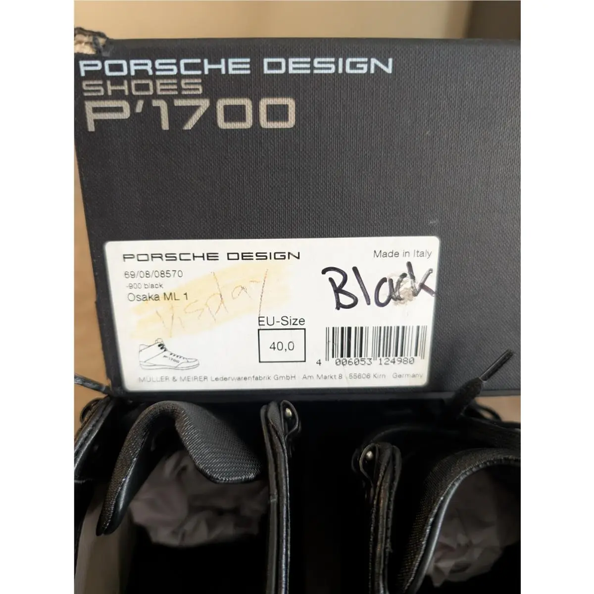 Adidas shoes - adidas Porsche - Porsche - P1700 - Black 9