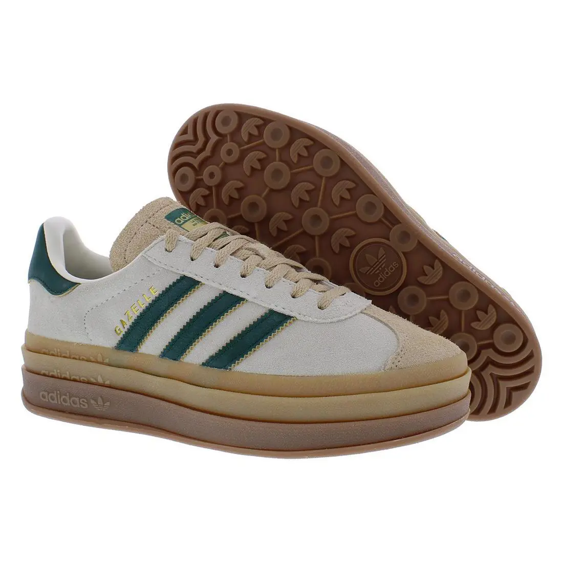 Adidas Gazelle Bold Womens Shoes Size 8 Color: Khaki/green - Khaki/Green, Main: Beige