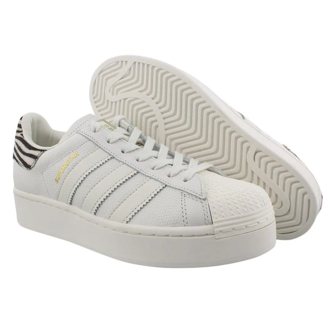 Adidas Superstar Bold Womens Shoes Size 8 Color: White/lt. Grey - White/Lt. Grey, Main: White