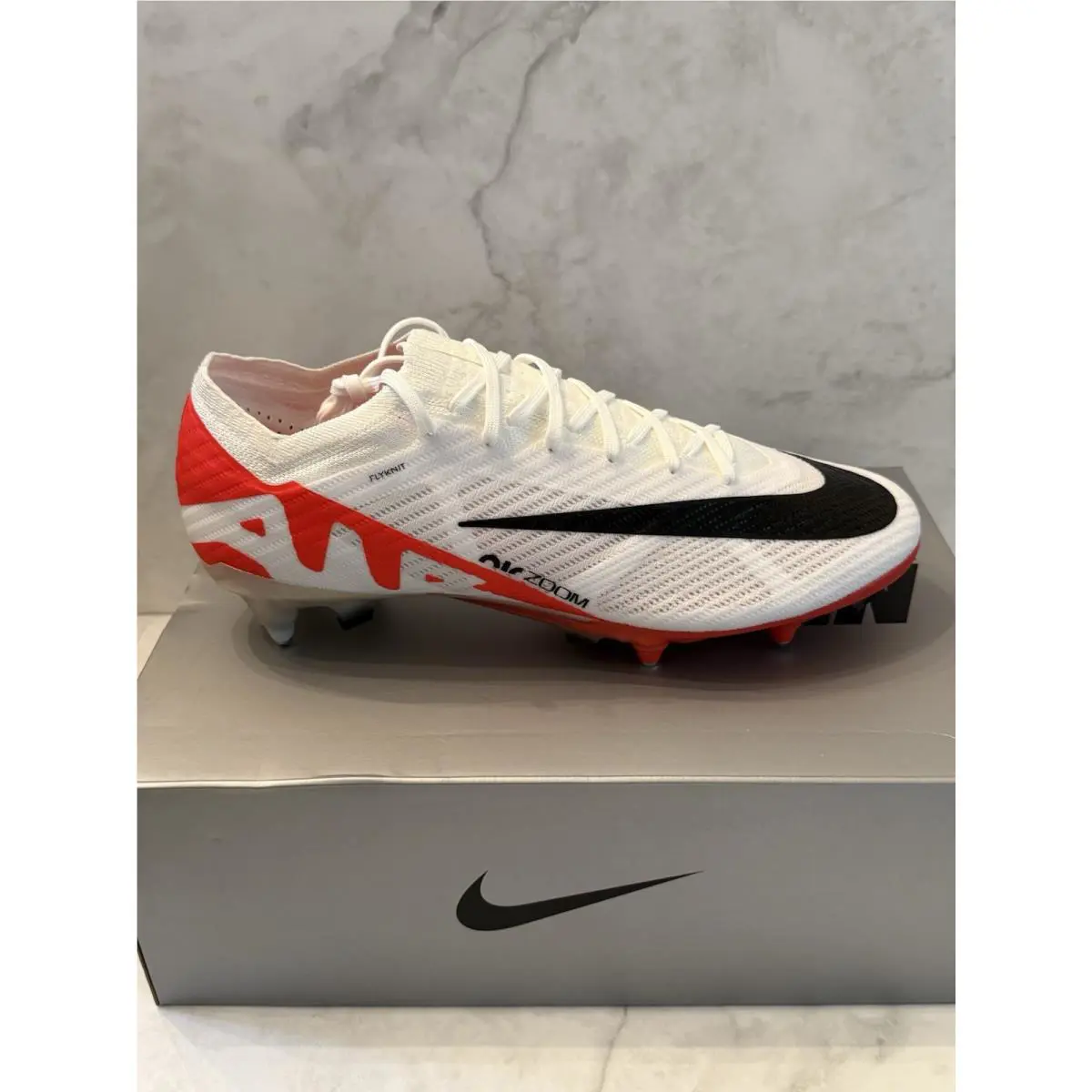 Nike Mercurial Zoom Vapor 15 Elite Sg-pro AC Cleats White Red DJ5168-600 Sz 11.5