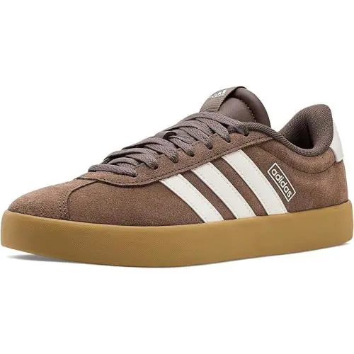 Adidas VL Court 3.0 Women’s Sneakers Size 7.5 Brown White Gum Suede Shoes - Preloved Brown / Chalk White / Gum