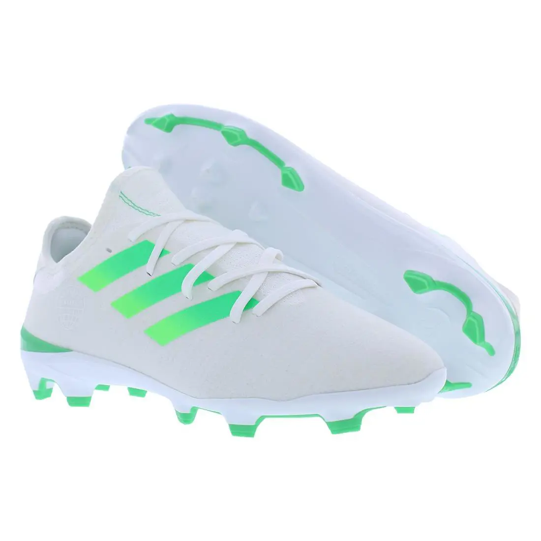 Adidas Gamemode Knit Firm Ground Mens Shoes Size 8 Color: White/semi Screaming - White/Semi Screaming Green/White, Main: White