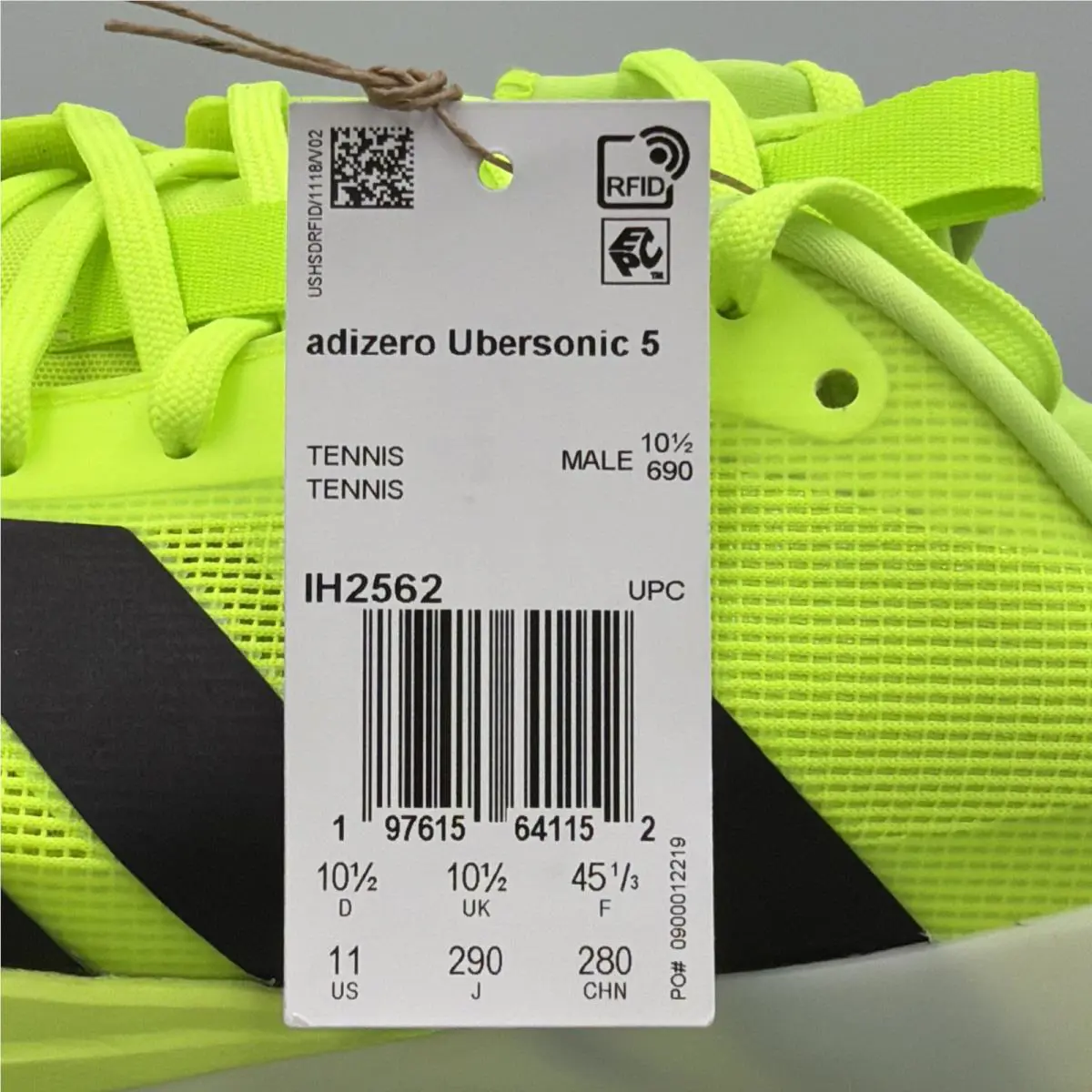 Adidas shoes - adidas Adizero Ubersonic 5 - Adizero Ubersonic - IH2562 - Green 9