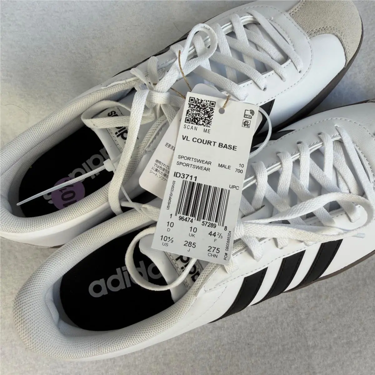 Adidas shoes - VL Court Base - Court Base - White 6