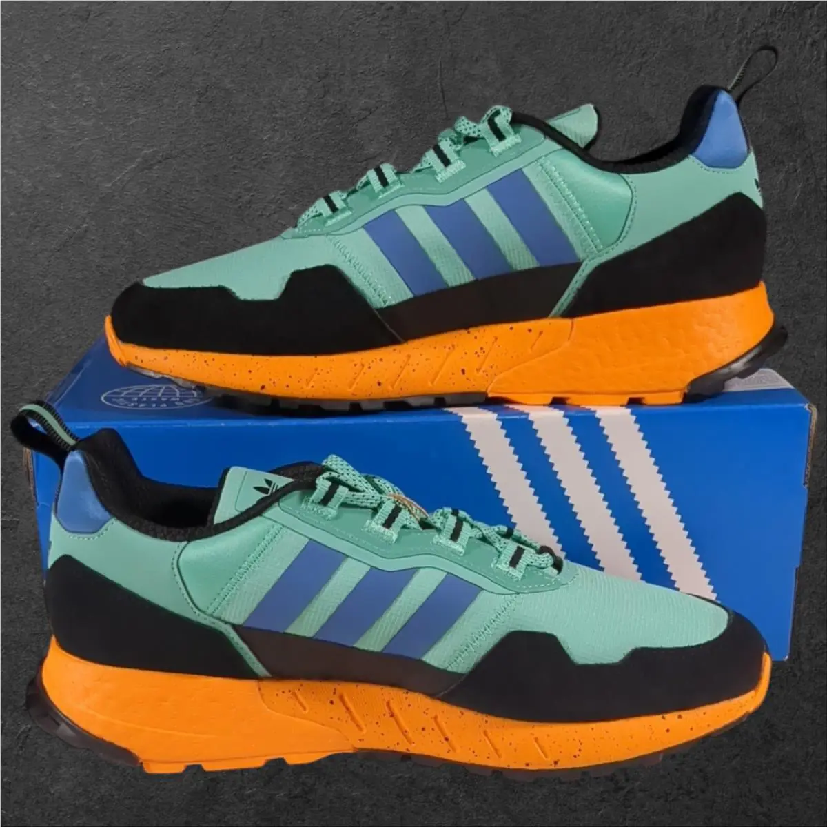 Adidas shoes - Adidas ZX 1K Boost - Boost - GX6568 - Acid Mint Orange 0