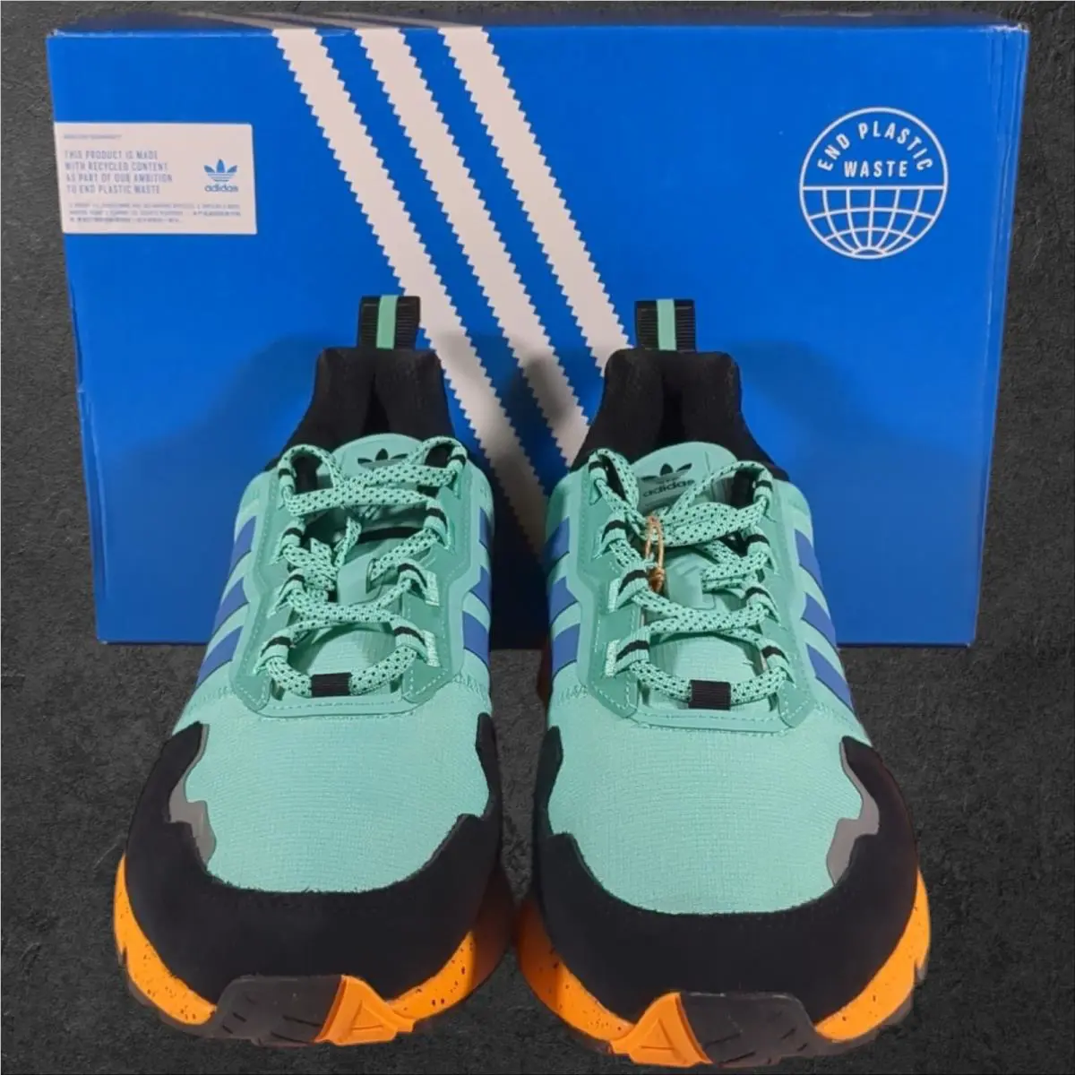 Adidas shoes - Adidas ZX 1K Boost - Boost - GX6568 - Acid Mint Orange 1
