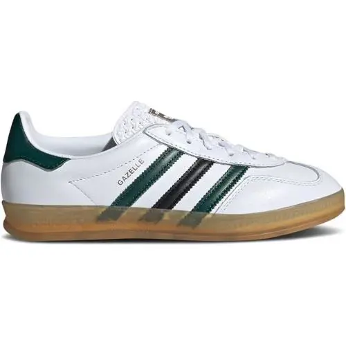Adidas-gazelle Indoor Women’s Sneakers Size 6 White Green Gum IE2957 Shoes