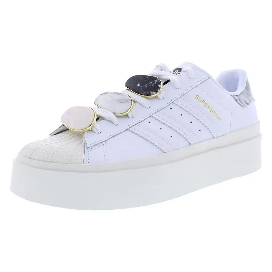 Adidas shoes - Cloud White/Cloud White/Gold Metallic, Main: White (UPC: 195739659855) 3