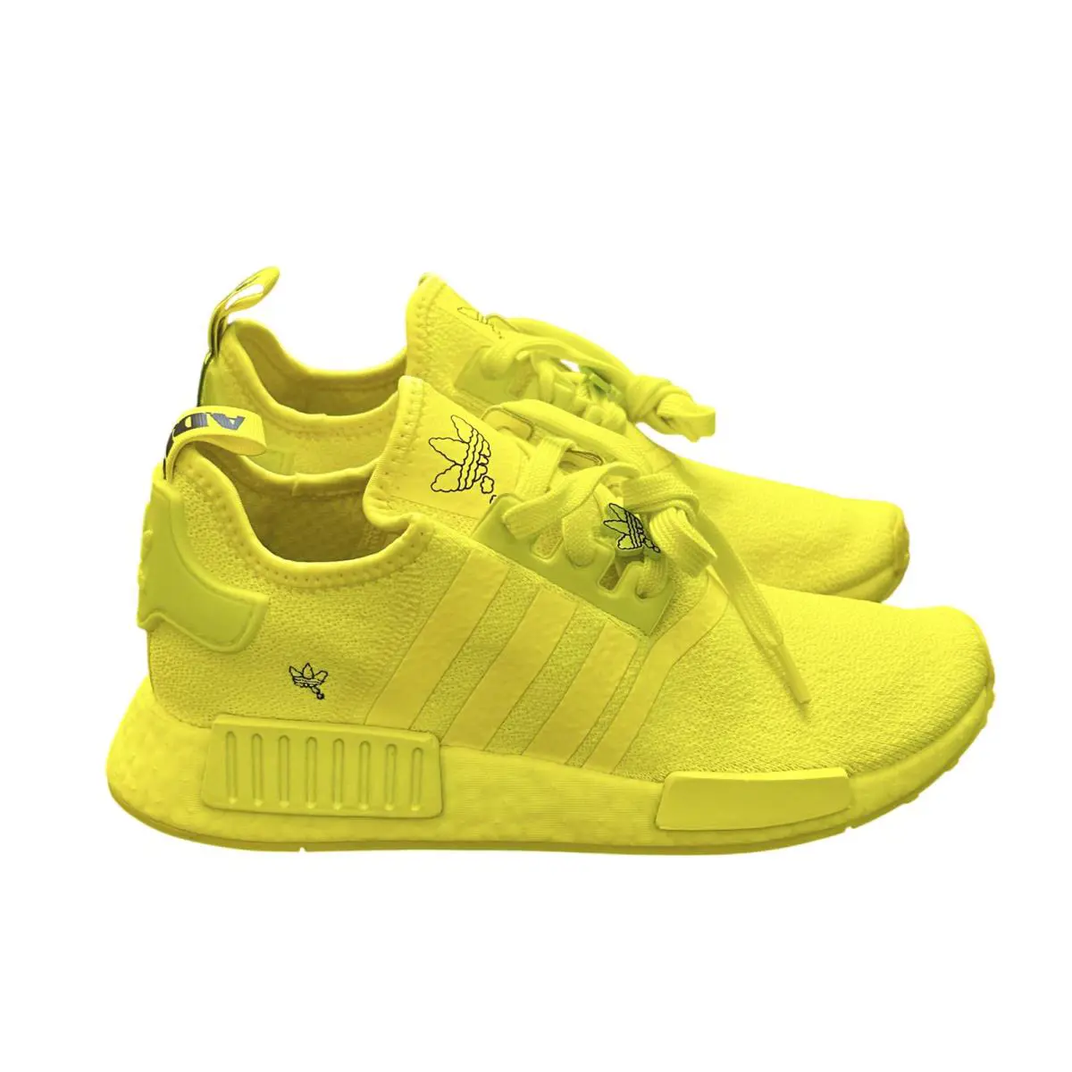 Adidas NMD_R1 Solar Yellow Low Top Sneakers Shoes Size 7.5
