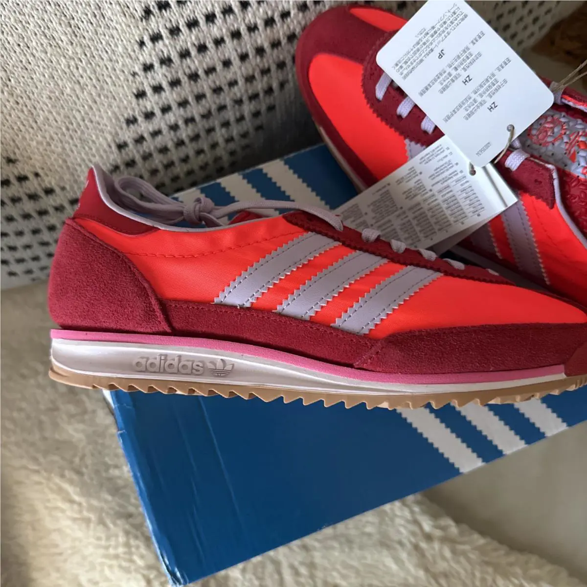Adidas shoes - SL 72 OG W - JR8769 - Red, Gray 4