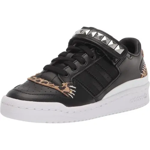 Adidas Originals Unisex-child Big Kid Size 6.5 Forum Low J Black GZ0803 - Black